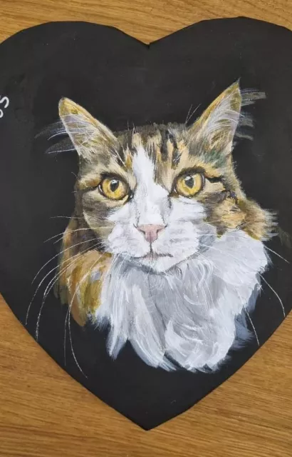 Tierportrait Acryl Herzrahmen
