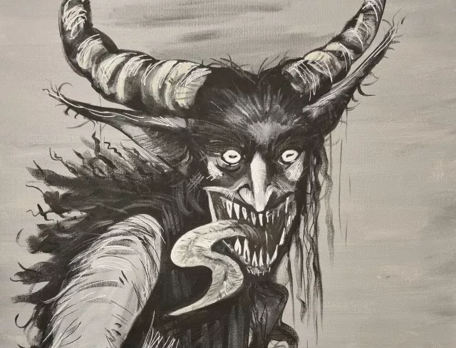 Krampus Malen nach Gefühlen