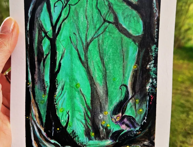 Irrlichter im Wald