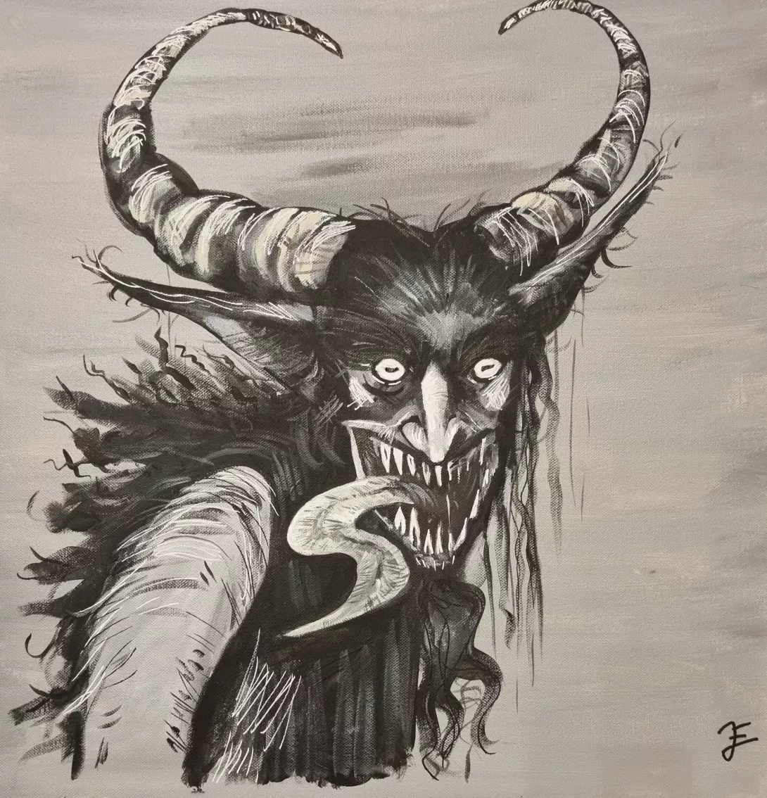 Krampus Malen nach Gefühlen Krampus Malen nach Gefühlen