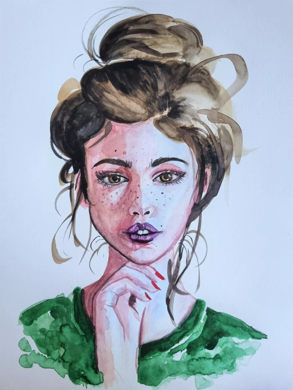 "Emma" Aquarellportrait